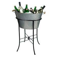 Artland Inc Oasis Galvanized Party Tub With Stand Walmart Com