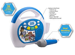 Paw Patrol Bluetooth Portable MP3 Karaoke Machine Player with LED Display  Store Hours of Music with Built in Memory Sing Along Using The Real Working  Microphone USB Port to Expand Your Content :