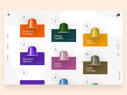 nespresso capsule showcase coffee poster design nespresso capsules fun website design