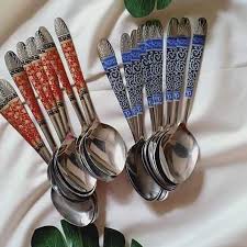 Terbuat dari stainless steel tidak mudah karat. Jual Sendok Makan Stainless Ukiran Terbaru Lazada Co Id