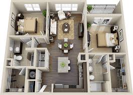 Two bedroom apartments are ideal for couples and small families alike. Small 2 Bedroom Apartment Floor Plans 3d Bedroom Decorating Ideas
