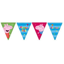 Home banners peppa pig minecraft banner. Peppa Pig Birthday Banner This Party Started
