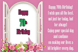 Hammers and golf clubs are also popular presents for the day. 70th Birthday Wishes For Mother Best 70th Birthday Messages For Mother Special Birthday Wishes