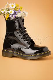 High quality doc marten boots gifts and merchandise. 1460 Lamper Patent Ankle Boots In Black