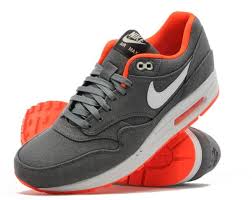 Nike Air Max 1 Denim Grey Orange Eu Kicks Sneaker Magazine Nike Air Max Nike Nike Shoes Outlet