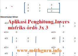 Langkah Mudah Mencari Invers Matriks Ordo 3x3 Menggunakan Aplikasi Di M4thguru M4thguru