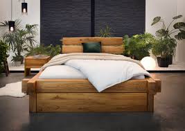 Fait de bois de pin de première qualité. Balkenbett 140x200 Natur Kaufen Massivmoebel24