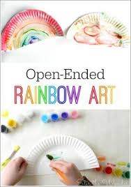 Open Ended Rainbow Art For Kids Stir The Wonder Toddler Art Projects Rainbow Art Preschool Art Projects