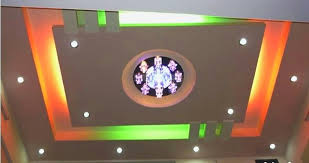 Plafon minimalis kesan modern dengan lampu led. Plafon Rumah Minimalis Mustajib Land
