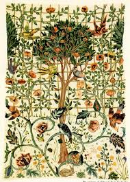 May Morris Embroidery As Art Root Simple Mural Art Art Linocut Prints