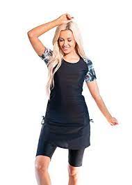 Ella Mae Womens Modest Swimsuit With Short Sleeve Rash Gu Https Www Amazon Com Dp B07fbyfnq6 Ref Cm Sw R Modest Swimsuits Swim Shirts Swimsuit With Shorts