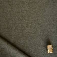 Tissu Sweat Molleton Vert Olive Chine A A Patrons