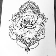 Rose Mandala Tattoo Rose Tattoos Tattoos Mandala Tattoo