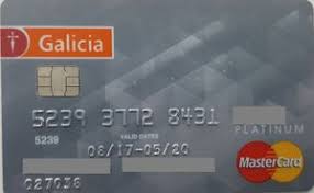 Banco galicia tarjeta de credito. Bank Card Banco Galicia Mc Platinum Banco Galicia Argentina Col Ar Mc 0055