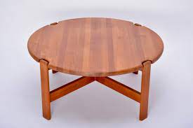 Danish round coffee table in teak. Round Danish Solid Teak Coffee Table By Niels Bach 1970s For Sale At Pamono