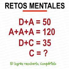 Estos acertijos matemáticos difíciles te harán ejercitar tu cerebro. Juegos Mentales Para Adultos Acertijos Juegos Mentales Reto Mental Juegos De Agilidad Mental