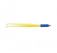 PINCE DROITE BIPOLAIRE JETABLE 15 cm avec câble de 3 mètres - pointe coudée  1,0 mm