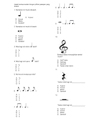Dunia muzik tahun 4 ujian pertengahan tahun. Soalan Muzik Tahun 4
