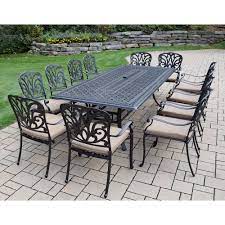 Oakland Living Clairmont 13 Piece Outdoor Dining Set Outdoor Dining Set Oakland Living Patio Dining Furniture