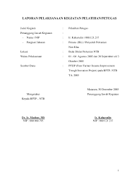 Berikut ini adalah contoh resume bahasa inggris sesuai petunjuk para ahli: Pdf Laporan Pelaksanaan Kegiatan Pelatihan Petugas Wedus Gembel Academia Edu