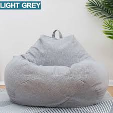 Lazy Beanbag Sofas Cotton Linen Cloth Lounger Seat Bean Bag Sofa Cover Chairs Pouf Puff Couch Tatami Li In 2020 Bean Bag Chair Covers Bean Bag Chair Kids Bean Bag Sofa