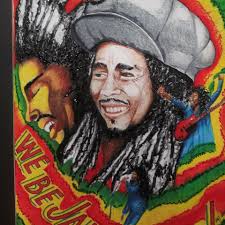 Painted this Bob Marley using watercolors and markers a while back.