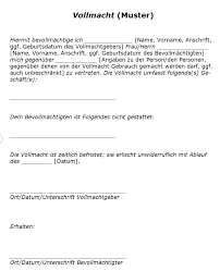 We did not find results for: Vollmacht Muster Vorlage