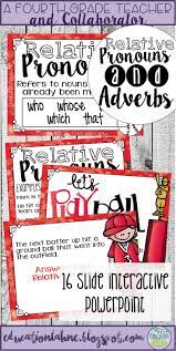 A Resource At Your Fingertips Relative Pronouns Adverbs Adverbs Anchor Chart