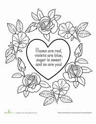 Roses Are Red Nursery Rhyme Worksheet Education Com Valentines Poems Nursery Rhymes Activities Roses Are Red Poems