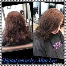 If you are still curious to know more about the exact process, check out hair god guy tang's video about digital perms. Digital Perm For Medium Length Hair Alan Lee Hair Creation Facebook