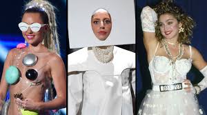 Making its debut at the 2010 mtv video music awards, the infamous dress remains as part of the interview, billie was quizzed for her thoughts on past lady gaga outfits and when the topic of the meat dress came up, she replied. The Wildest Fashion Moments In Vmas History From Lady Gaga S Meat Dress To Lil Kim S Pasties Access