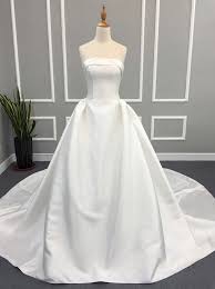 Modest Wedding Dresses Satin Wedding Dress Strapless Wedding Dress Ivory Bridal Gown Wd00157 Trendy Wedding Dresses Ivory Bridal Gown Wedding Dresses Satin