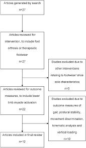 Flow Chart Of Literature Search For Foot Orthoses And Lower