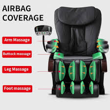 Amazon Com Full Body Electric Shiatsu Massage Chair Recliner With Built In Heat Therapy Air Massage System Stretch Vibrating For Home Office Living Room Ps4 Black Health Personal Care