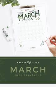 Freebie March Printable Calendar With Images Dot Grid Journal Lettering Tutorial Printable Planner