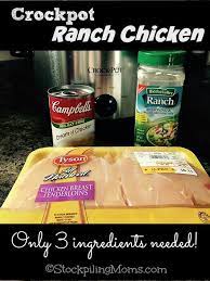 Crockpot Ranch Chicken Recipe Recipes Ranch Chicken Recipes Crockpot Dishes