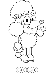 Free printables, coloring pages, crafts, puzzles & cards to print. Poodle Coco Coloring Page Free Printable Coloring Pages For Kids
