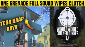 One Grenade Full Squad Wipes Clutch Ii Pubg Mobile Lite Ii Squad Clutc In 2021 Wipes Squad Grenade