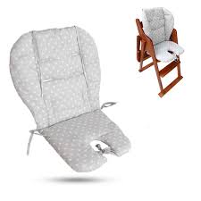Buy Twoworld High Chair Cushion Large Thickening Baby High Chair Seat Cushion Liner Mat Pad Cover Breathable Suitable For All Kinds Of Baby Dining Chairs Fashion Gray Star Online In Vietnam B087csk78y