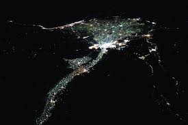 Pictures of the nile river. Esa Nile River At Night
