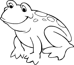 29130 free frog clipart black and white. Pictures Of Frogs For Kids Coloring Home