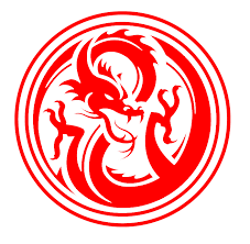 Red Dragon Logo Inside A Circle Logo Dragon Dragon Dragon Design