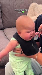 Baby's First Time Trying Peas: A Hilarious Adventure