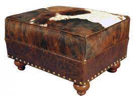 (34 x 36 inches) $ 1,995.00. Medium Western Cowhide Ottoman Western Passion
