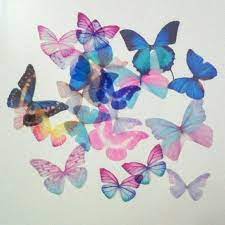 Butterfly Wings 50 Pcs Mixed Color Fabric Butterfly Wings In Etsy In 2021 Fabric Butterfly Butterfly Wings Paper Butterflies