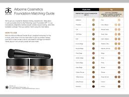 Mineral Foundation Matching Guide In 2019 Arbonne Makeup