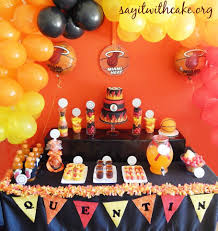 Birthday Ideas In Miami Miami Heat Party Recipe Miami Heat Party Curious George Party Miami Heat
