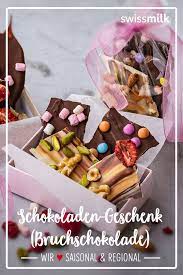 schokoladen geschenk bruchschokolade rezept swissmilk rezept schokolade geschenk schokolade dessert rezepte einfach