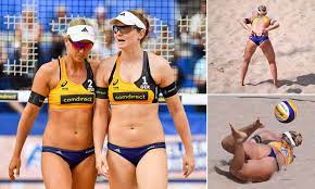 If you are a server and you realize you've given yourself a bad toss, according to volleyball serve rules you can let the tossed ball drop. Bikini Ban Sparks Volleyball Boycott German Duo Refuse To Take Part In Qatar Games Over Uniforms Daily Mail Online