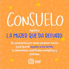 Significado Del Nombre Consuelo